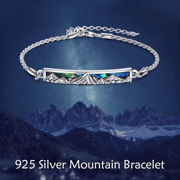 Sterling Silver Engraved Inspirational Adjustable Couple Bracelets for Her, Wome - Picture 5 of 7